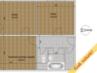 Eladó 63 m²-estársasházi lakás IX. Kerület (József Attila ltp.) , Dési Huber utca: 89'000'000 Ft