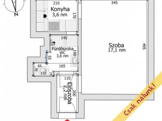 Eladó 26 m²-estársasházi lakás IX. Kerület (József Attila ltp.) , Epreserdő utca: 39'990'000 Ft