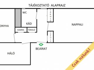 Eladó 51 m²-estársasházi lakás IX. Kerület (József Attila ltp.) , Pöttyös utca: 64'800'000 Ft