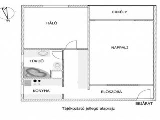 Kiadó 51 m²-estársasházi lakás IX. Kerület (József Attila ltp.) , Távíró utca: 230'000 Ft