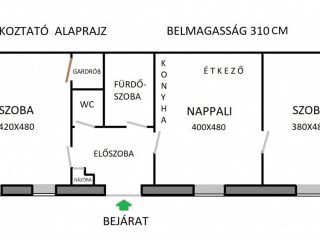 Eladó 74 m²-estársasházi lakás IX. Kerület (Középső Ferencváros (Rehabilitációs terület)) , Ipar utca: 73'800'000 Ft