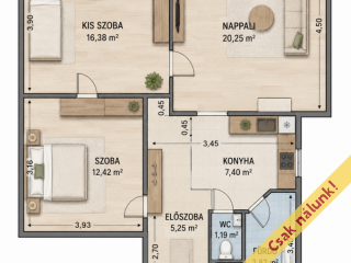 Eladó 65 m²-estársasházi lakás IX. Kerület (Külső Ferencváros) , Gyáli út: 63'500'000 Ft