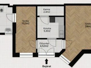 Eladó 49 m²-estársasházi lakás V. Kerület (Belváros) , Belgrád rakpart: 82'500'000 Ft