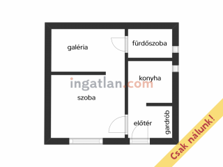 Eladó 28 m²-estársasházi lakás VI. Kerület (Diplomatanegyed) , Kodály Körönd közelében, Benczúr utca: 44'500'000 Ft