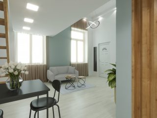Eladó 29 m²-estársasházi lakás VI. Kerület (Nagykörúton kívül) , Podmaniczky utca közelében: 63'900'000 Ft