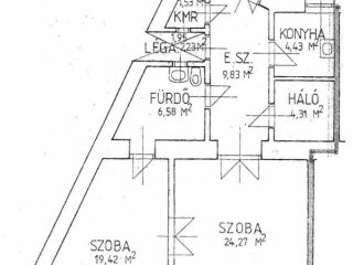 Eladó 70 m²-estársasházi lakás VII. Kerület (Ligetváros) , Rottenbiller utca: 75'000'000 Ft