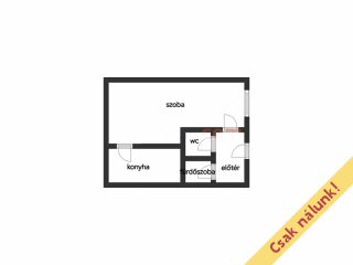 Eladó 12 m²-estársasházi lakás VII. Kerület (Nagykörúton belül) , Madách Imre út: 27'000'000 Ft