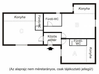 Eladó 38 m²-estársasházi lakás VII. Kerület (Nagykörúton kívül) , Blaha Lujza tér közelében: 38'600'000 Ft