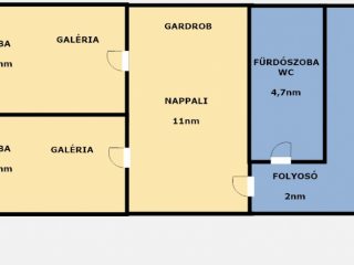 Eladó 47 m²-estársasházi lakás VII. Kerület (Nagykörúton kívül) , Garay tér: 68'900'000 Ft