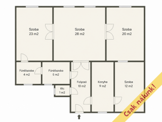 Eladó 105 m²-estársasházi lakás VII. Kerület (Nagykörúton kívül) , Thököly út: 91'900'000 Ft