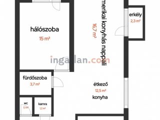 Eladó 65 m²-estársasházi lakás VIII. Kerület (Corvin negyed) , Corvin sétány: 84'900'000 Ft