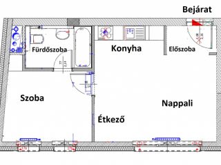 Kiadó 40 m²-estársasházi lakás VIII. Kerület (Corvin negyed) , Corvin sétány: 360'000 Ft
