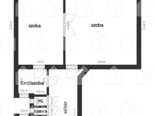 Eladó 67 m²-estársasházi lakás VIII. Kerület (Csarnoknegyed) , Erkélyes, Vásárcsarnok / M4 közeli Német utca: 80'000'000 Ft