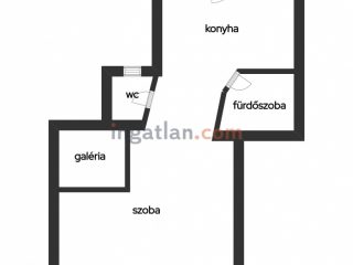 Eladó 27 m²-estársasházi lakás VIII. Kerület (II. János Pál pápa tér és környéke) , Magdolna negyedben: 40'500'000 Ft