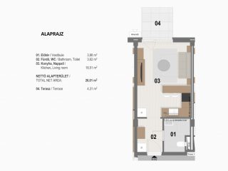 Eladó 28 m²-estársasházi lakás VIII. Kerület (Józsefváros) , Dankó utca: 46'600'000 Ft