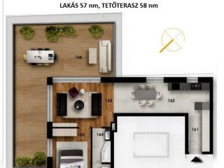 Eladó 57 m²-estársasházi lakás VIII. Kerület (Józsefváros) , Homok utca: 114'990'000 Ft