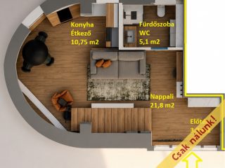 Eladó 66 m²-estársasházi lakás VIII. Kerület (Józsefváros) , József körút: 99'800'000 Ft