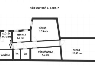 Eladó 67 m²-estársasházi lakás VIII. Kerület (Józsefváros) , József körút: 75'000'000 Ft