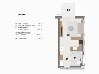 Eladó 28 m²-estársasházi lakás VIII. Kerület (Józsefváros) , Józsefváros: 50'100'000 Ft