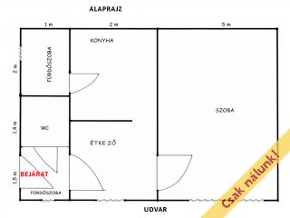 Eladó 39 m²-estársasházi lakás VIII. Kerület (Magdolna negyed) , Józsefváros: 57'900'000 Ft