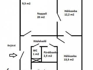 Eladó 64 m²-estársasházi lakás VIII. Kerület (Orczy negyed) , Baross utca: 84'500'000 Ft