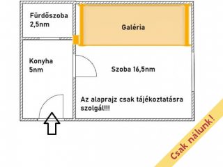 Eladó 24 m²-estársasházi lakás VIII. Kerület (Orczy negyed) , Kőris utca: 24'000'000 Ft