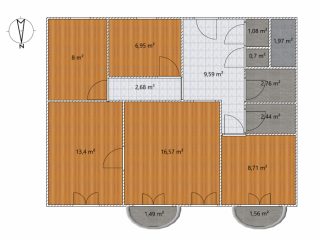 Eladó 122 m²-estársasházi lakás VIII. Kerület (Palotanegyed) , Rákóczi út: 189'000'000 Ft