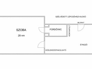 Eladó 47 m²-estársasházi lakás VIII. Kerület (Palotanegyed) , Szentkirályi utca: 68'900'000 Ft