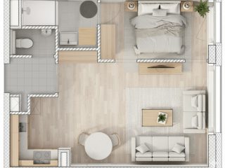 Eladó 37 m²-estársasházi lakás VIII. Kerület (Századosnegyed) , Százados út: 72'920'000 Ft