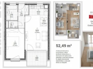 Eladó 53 m²-estársasházi lakás VIII. Kerület (Századosnegyed) , Százados út: 89'970'000 Ft