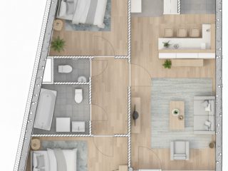 Eladó 71 m²-estársasházi lakás VIII. Kerület (Századosnegyed) , Százados út: 119'020'000 Ft