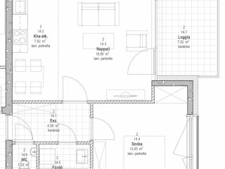 Eladó 51 m²-estársasházi lakás VIII. Kerület (Századosnegyed) , Százados út: 88'210'000 Ft