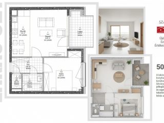 Eladó 51 m²-estársasházi lakás VIII. Kerület (Századosnegyed) , Százados út: 88'210'000 Ft