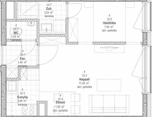 Eladó 37 m²-estársasházi lakás VIII. Kerület (Századosnegyed) , Százados út: 72'920'000 Ft