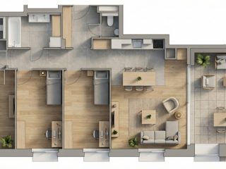 Eladó 105 m²-estársasházi lakás VIII. Kerület (Századosnegyed) , Százados út: 258'110'000 Ft