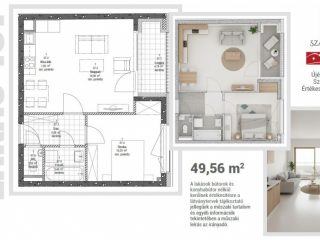 Eladó 50 m²-estársasházi lakás VIII. Kerület (Századosnegyed) , Százados út: 84'090'000 Ft