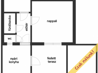 Eladó 45 m²-estársasházi lakás X. Kerület (Újhegy) , Szegély utca: 54'000'000 Ft