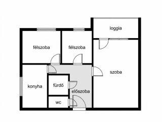 Eladó 53 m²-estársasházi lakás XI. Kerület (Kelenföld) , Etele út: 85'400'000 Ft