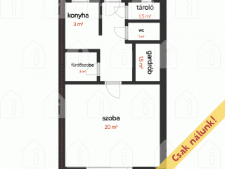 Eladó 34 m²-estársasházi lakás XI. Kerület (Kelenföld) , Savolya parkhoz közel: 59'500'000 Ft