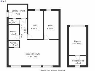 Eladó 65 m²-estársasházi lakás XI. Kerület (Kelenvölgy) , Kelenvölgy csendes utcája: 91'000'000 Ft