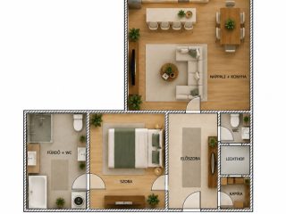 Eladó 54 m²-estársasházi lakás XII. Kerület (Krisztinaváros) , Városmajor park mellett: 84'990'000 Ft