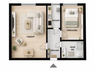 Eladó 35 m²-estársasházi lakás XIII. Kerület (Angyalföld – Gyöngyösi utcai lakótelep) , Gyöngyösi sétány mellett: 79'990'000 Ft