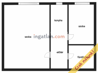 Eladó 35 m²-estársasházi lakás XIII. Kerület (Angyalföld – Országbíró utcai lakótelep) , Röppentyű utca közelében: 63'900'000 Ft