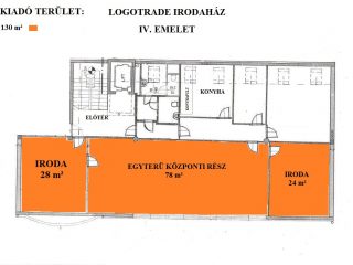Kiadó 60 m²-esb kategóriás iroda XIII. Kerület (Angyalföld) , Röppentyű utca: 510 EUR