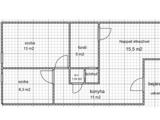 Eladó 53 m²-estársasházi lakás XIII. Kerület (Angyalföld) , Szent László út: 69'400'000 Ft