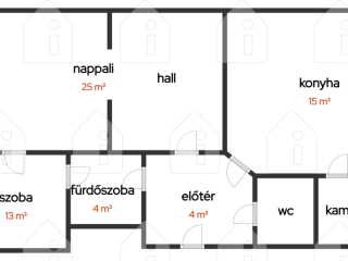Eladó 67 m²-estársasházi lakás XIII. Kerület (Angyalföld) , Üteg utca: 94'900'000 Ft
