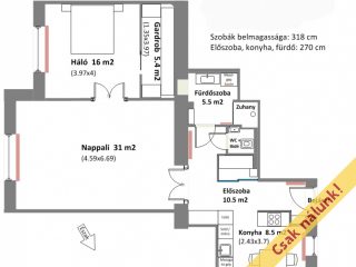 Eladó 78 m²-estársasházi lakás XIII. Kerület (Újlipótváros) , Csanády utca: 135'900'000 Ft