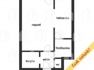 Eladó 42 m²-estársasházi lakás XIII. Kerület (Újlipótváros) , Körút közelében, Visegrádi utca: 72'000'000 Ft
