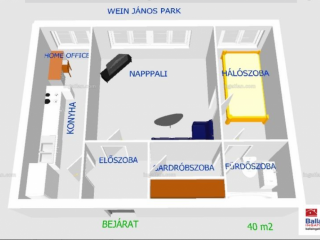Kiadó 40 m²-estársasházi lakás XIII. Kerület (Újlipótváros) , PANNÓNIA utca: 260'000 Ft