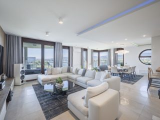 Kiadó 220 m²-estársasházi lakás XIII. Kerület (Vizafogó – Marinapart) , Marinapart: 8'800 EUR